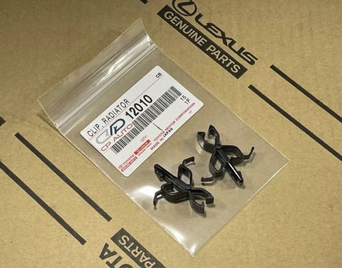 01 - 04 TOYOTA TACOMA FRONT RADIATOR GRILLE RETAINER CLIP QTY 2 OEM NEW - Picture 2 of 8