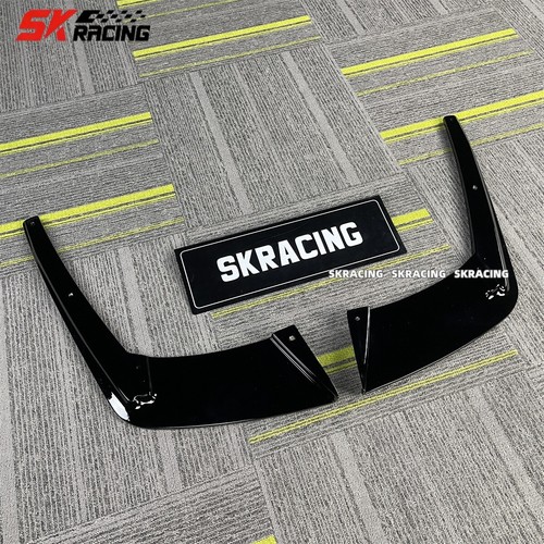 For BMW F06 F12 F13 M6 2013-2018 Gloss Black FRP 2PCS Rear Diffuser Protect Lip - Picture 11 of 18