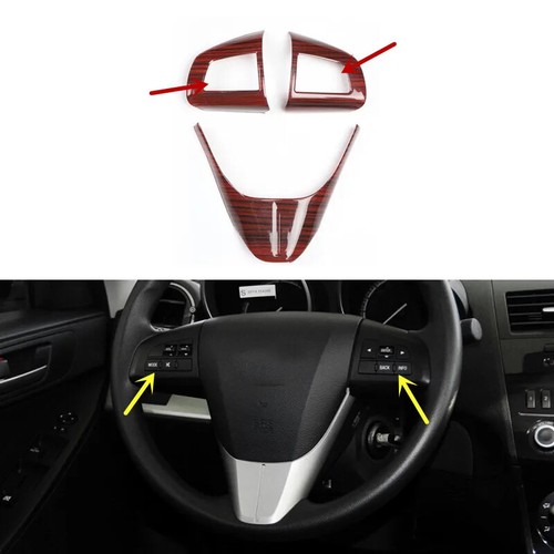 For Mazda 3 2010-2013 Plastic Wood Grain Style  Paster Car Interior Gear Door  - Picture 19 of 42