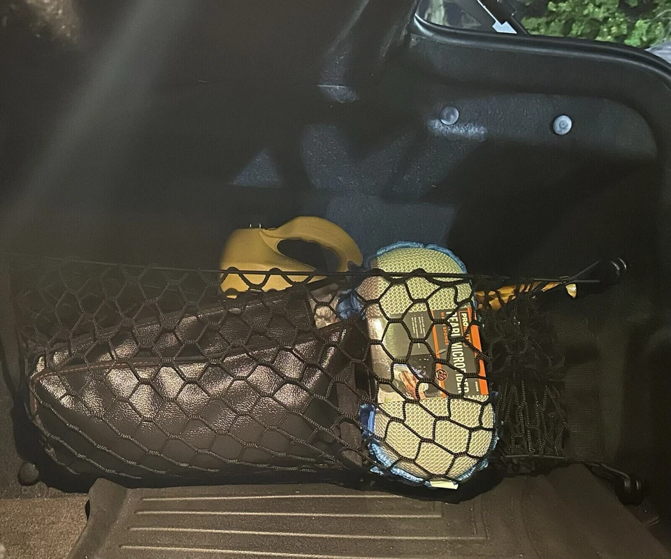 2 redes de carga laterales traseras estilo sobre maletero para Chevrolet Malibu sedán 2008-2012 Foto 2 de 4