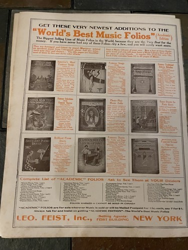 1916 Are You Half The Man Your Mother Thought You’d Be Harry DeCosta Sheet Music - Picture 7 of 7