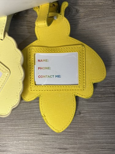 Bumble Bees and Sunflowers Luggage Suitcase ID Tags Set of 2 New Flower - Picture 4 of 6