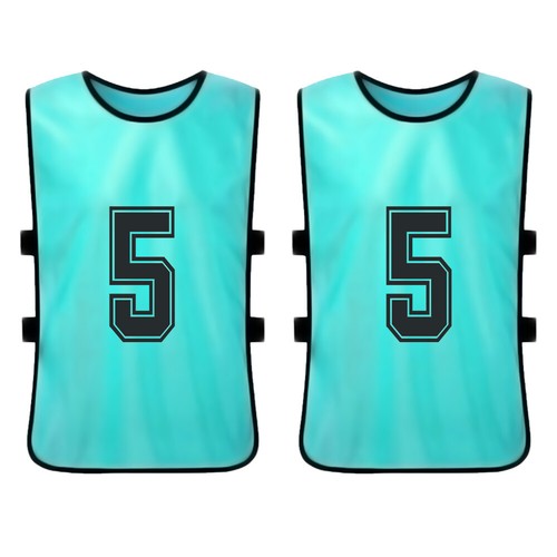 6 PCS Adults Soccer Pinnies Quick Drying Football Team Jerseys Youth Sports V8D5 - Picture 2 of 11