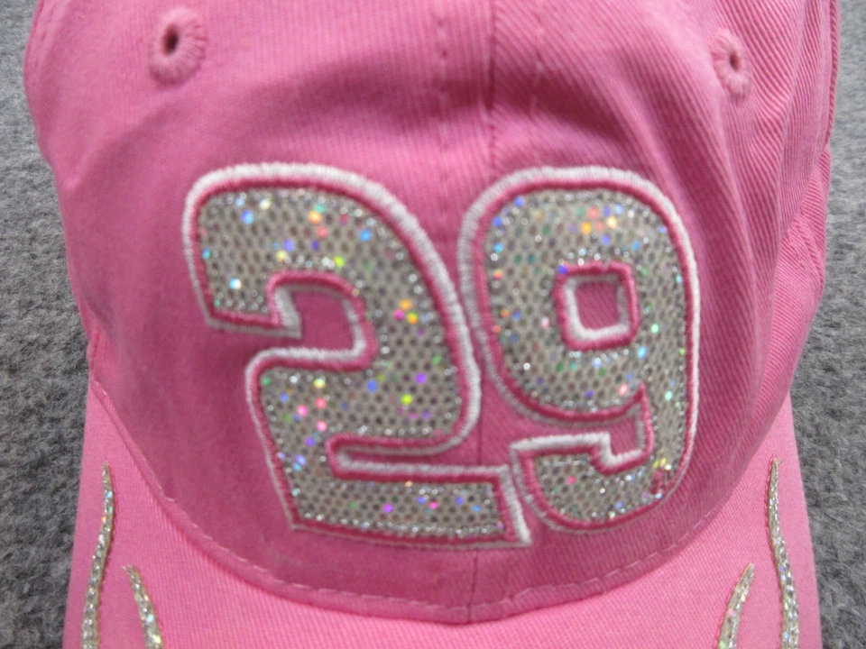 Gorra Kevin Harvick Correa Trasera Rosa Plata Logo Nascar Mujer Damas Foto 2 de 4