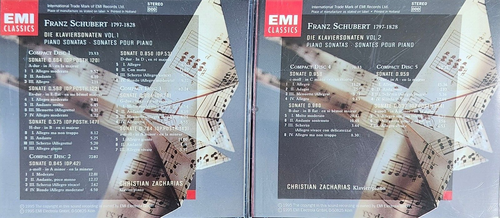 Christian Zacharias Schubert Die Klaviersonaten Piano Sonatas Vol. 1 & 2 5 CD's - Picture 2 of 2