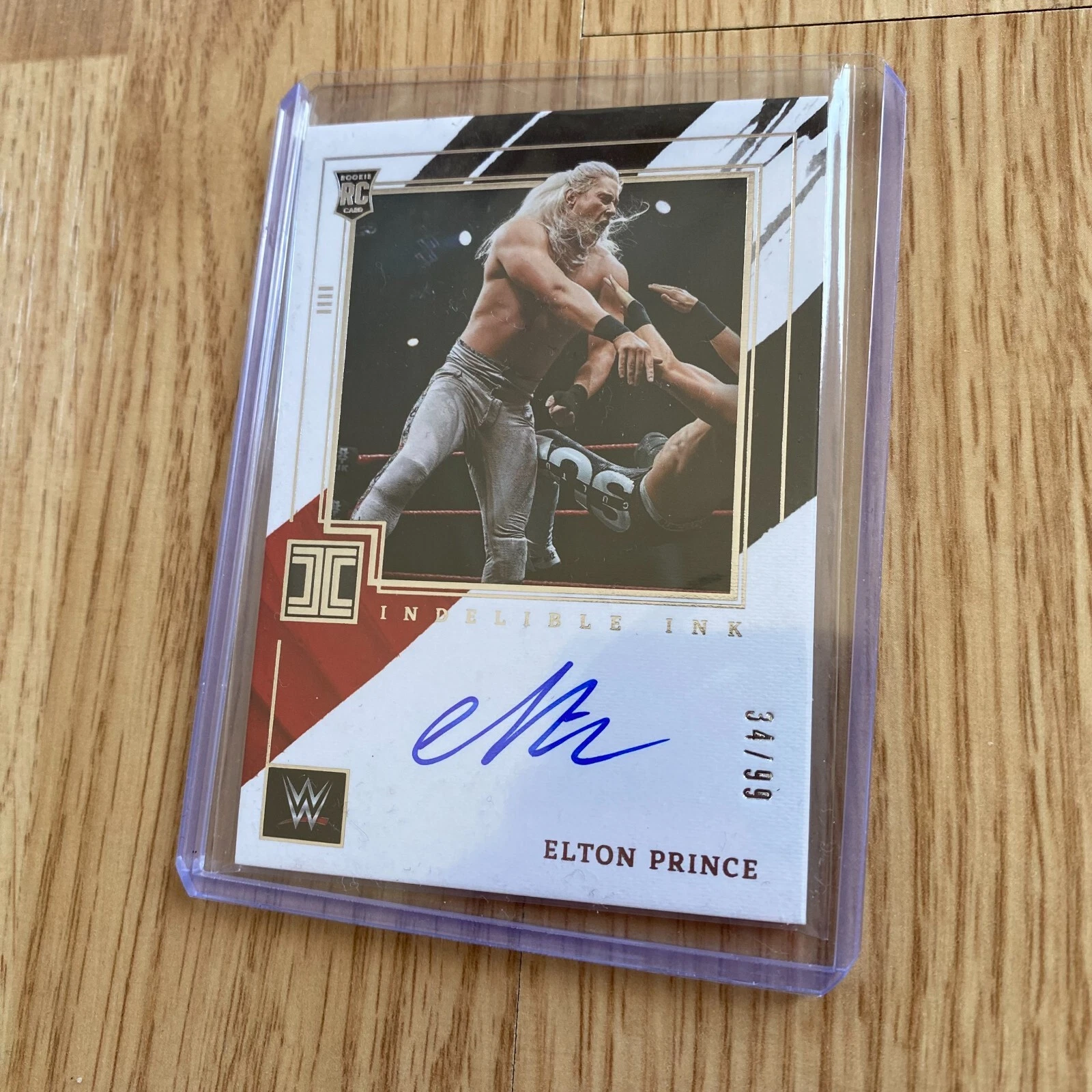 Elton Prince Indelible Ink ROOKIE CARD 34/99 2022 Panini Impeccable WWE #IN-EPC