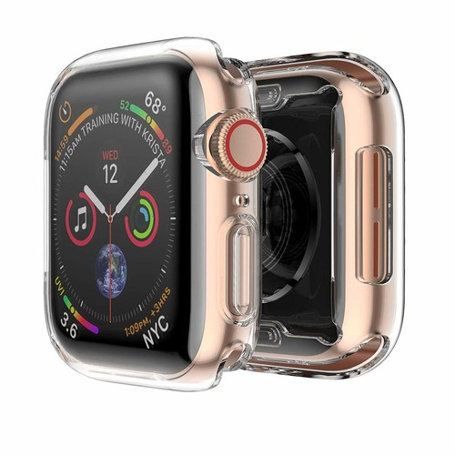 (2 Pack) For Apple Watch Series 4 40 44mm Case Soft TPU Plated Screen Protector - Zdjęcie 10 z 10