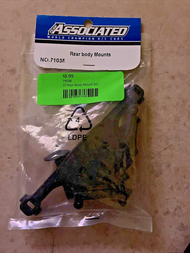 Team Associated DR10 71023 Rec Box Seals & Cap & 71038 Rear Body Mounts - Picture 4 of 8