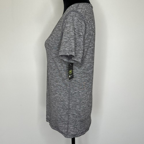 Athletic Works Activewear Shirt Top Womens Size Medium Short Sleeves Gray New - Picture 5 of 9
