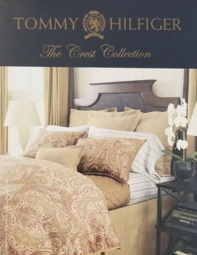 2 pc Tommy Hilfiger 500 TC Royale Safari King Pillowcases (1 Pair) $94 NIP - Picture 4 of 12