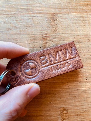 Handgefertigter Leder Schlüsselanhänger - BMW R60/5 Classic Airhead OG