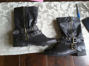 Biker Boots mit Nieten Neu Biker Boots mit Nieten Neu