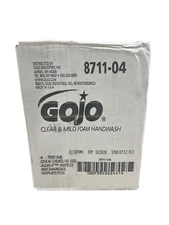 GOJO 8711-04 Clear & Mild Foam Handwash, 23.6 Oz Each, (4 PACK)