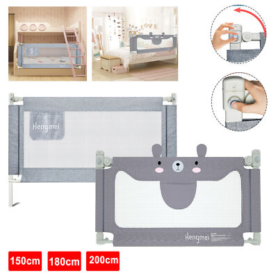 150/180/200cm Bettgitter Rausfallschutz Baby Fall Bettschutz Kinderbettgitter DE