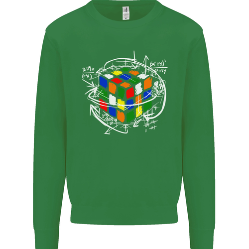 Felpa Con Maglione Divertente Enigma Rubix Cube Per Bambini - Picture 47 of 87