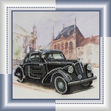 DIY Bead Embroidery Kit Skoda Favorit Beaded stitching needlepoint beadwork