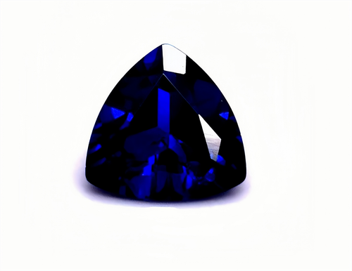 High hardness Trillion Cut Blue Sapphire Lab Created Top quality AAAA+Loose Gems - Picture 3 of 6