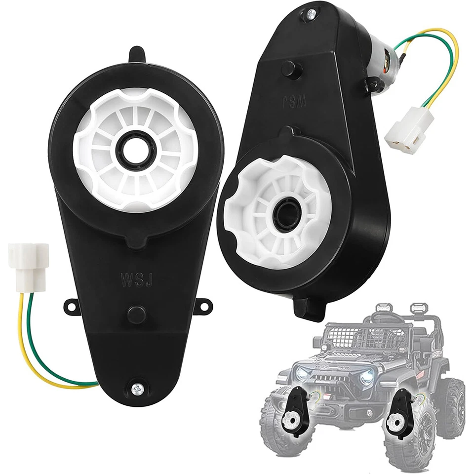 1 Pair 12V Power Wheels Gearbox 35000rpm Motor for Electric Car Kids Ride On Car - Image 4 of 4
