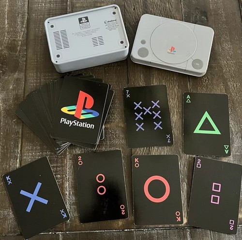 PlayStation One: ZWEI Sets Spielkarten mit Tin Container TOP Zustand - Bild 5 von 5