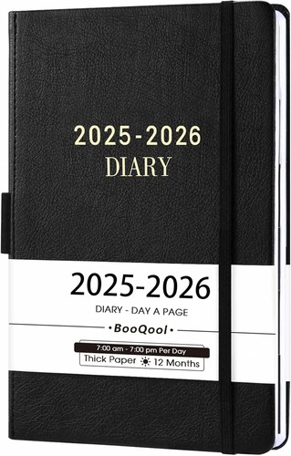 Diario accademico giornaliero A5 2025-2026: schede mensili, chiusura elastica e tasca interna - Foto 3 di 10
