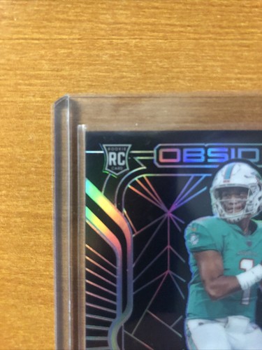 Tua Tagovailia Obsidian Silver Auto Rookie Dolphins 5/50 Phenom🔥🔥🔥 - Picture 4 of 8