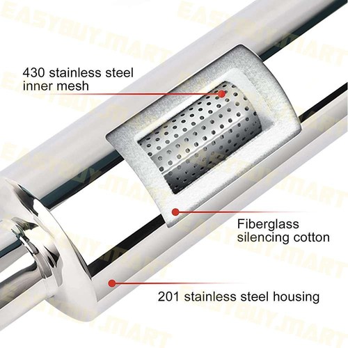 New 3.5" HKS 2" Inlet Polished/Blued Tip Inspired Cannon Exhaust Cannon Muffler - Picture 12 of 12