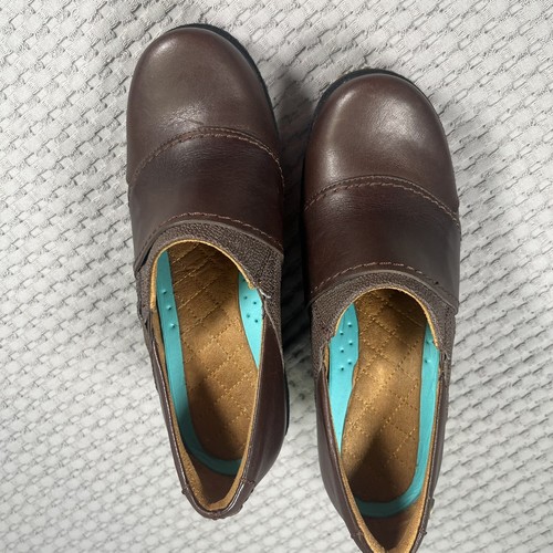 MOZO Shoes Womens 6 Brown Divine For Crews Chef Wedge Clog Slip Resistant - Picture 3 of 11