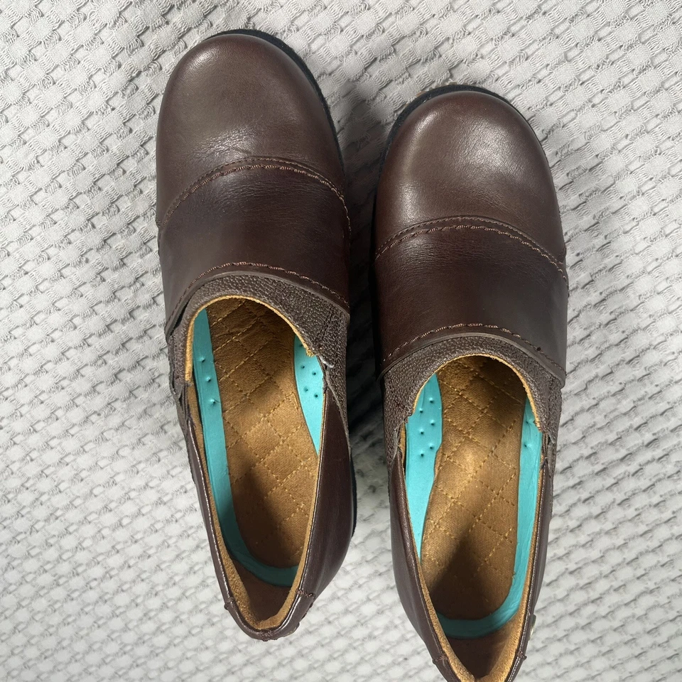 Zapatos MOZO para mujer 6 marrón divino para tripulaciones chef cuña zueco antideslizante Foto 3 de 4