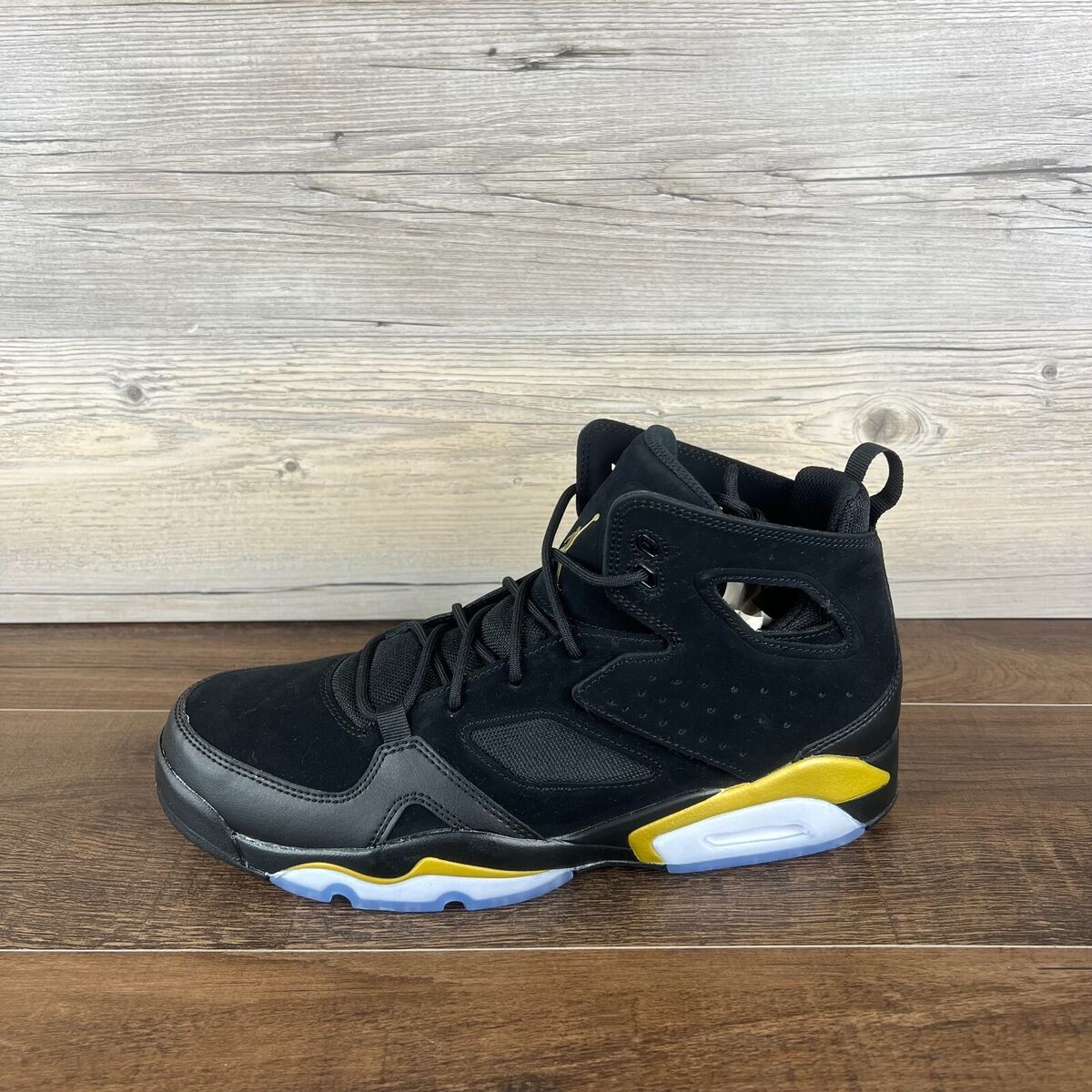 Nike Air Jordan Flight Club '91 フライトクラブ 91 Size 10.5 - Jordan Flight Club 91 Black Metallic Gold for