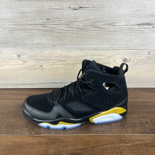 Nike Air Jordan Men's Flight Club 91 Mens Sz 9.5 Black Metallic Gold DC7329 007 - Picture 2 of 9
