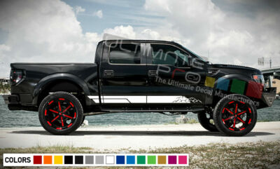 Decal Sticker Vinyl Side Stripes For Ford F-150 Raptor SVT Tail Light LED Grill