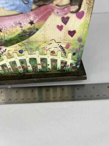 Joyero de madera pintada para receta de baratija de ángel - Imagen 8 de 9