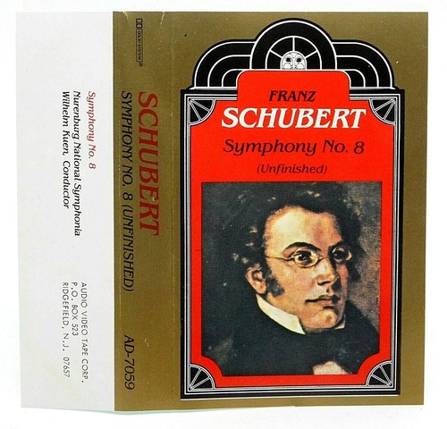 Cassette Schubert Franz Symphony No 8 Unfinished Audio Video Tape Corp