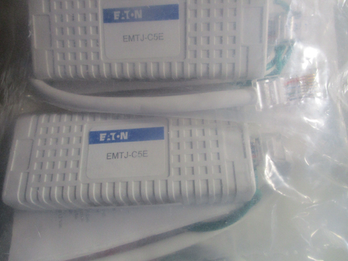 QTY-5 Cutler Hammer EATON EMTJ-C5E EMTJC5E Data Line Surge Protection - Picture 2 of 5