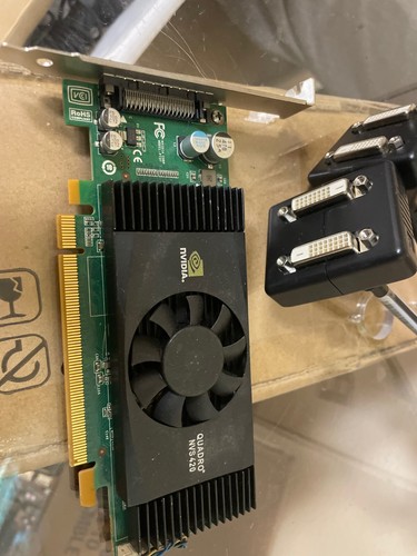 Dell Optiplex Tower 3020 7020 9020 NVIDIA Quadro Quad 4 Monitor DVI Video Card - Picture 2 of 3