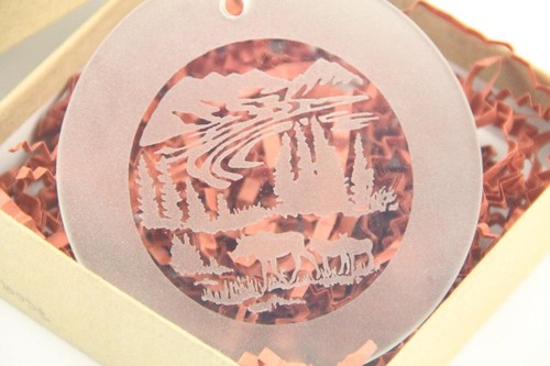 Atrapasol Brecht Studio Eagle River Alaska tallado en arena Ma Moose - Imagen 3 de 5