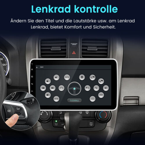 10 Zoll 1 DIN Android 13 Autoradio GPS Navi BT WiFi drehbarer Bildschirm 2+64GB - Bild 10 von 15