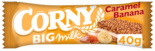8 x CORNY BIG CARAMEL & BANANA Flavor Healthy Energy Breakfast Cereal Bars 40g - Picture 4 of 4
