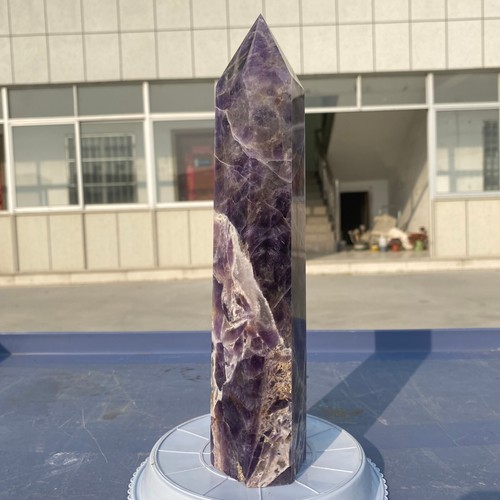 3LB Colonna ametista fantasia naturale bacchetta obelisco restauro - - Foto 11 di 18
