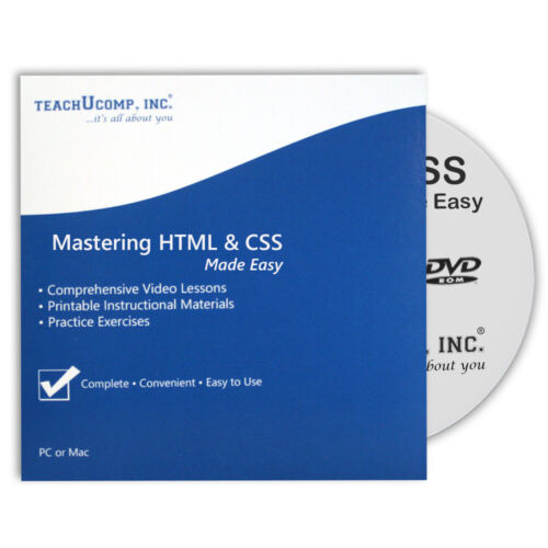 Learn HTML5 and CSS3 Video Training Tutorial DVD-ROM Course Intro HTML5 & CSS3 - Picture 2 of 4