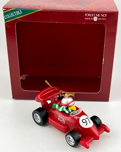 Vintage 1997 American Greeting Christmas Ornament Sohn Rennwagen