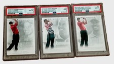 2013 Upper Deck Tiger Woods Master Collection /200 PSA 9 8 3 Card Lot UD