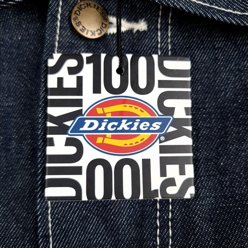 Chaqueta Dickies Denim Chore para Mujer XS Raw Indigo 100 Aniversario Punto Blanco - Imagen 3 de 20