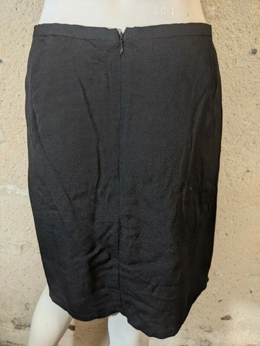 Cyrillus Taille 42 Superbe jupe doublée noire black skirt - Imagen 3 de 4