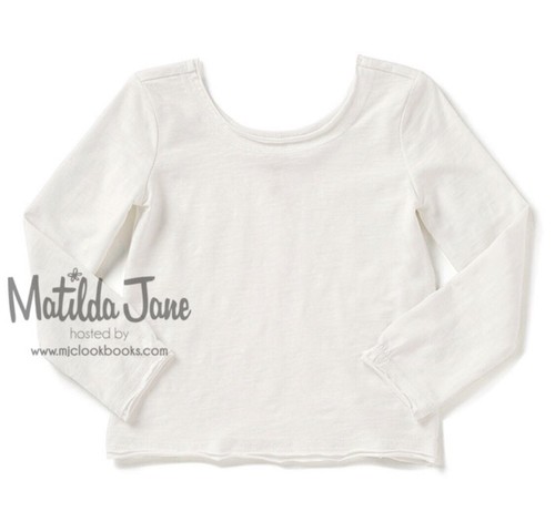 Salopette Matilda Jane Joanna Gaines senza fantasia + set maglietta Simply Content taglia 6 - Foto 4 di 6