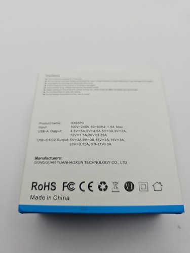 128W USB C Wall Charger, GaN III 3-Port Fast Charging Station Open Box Tested - Picture 7 of 9