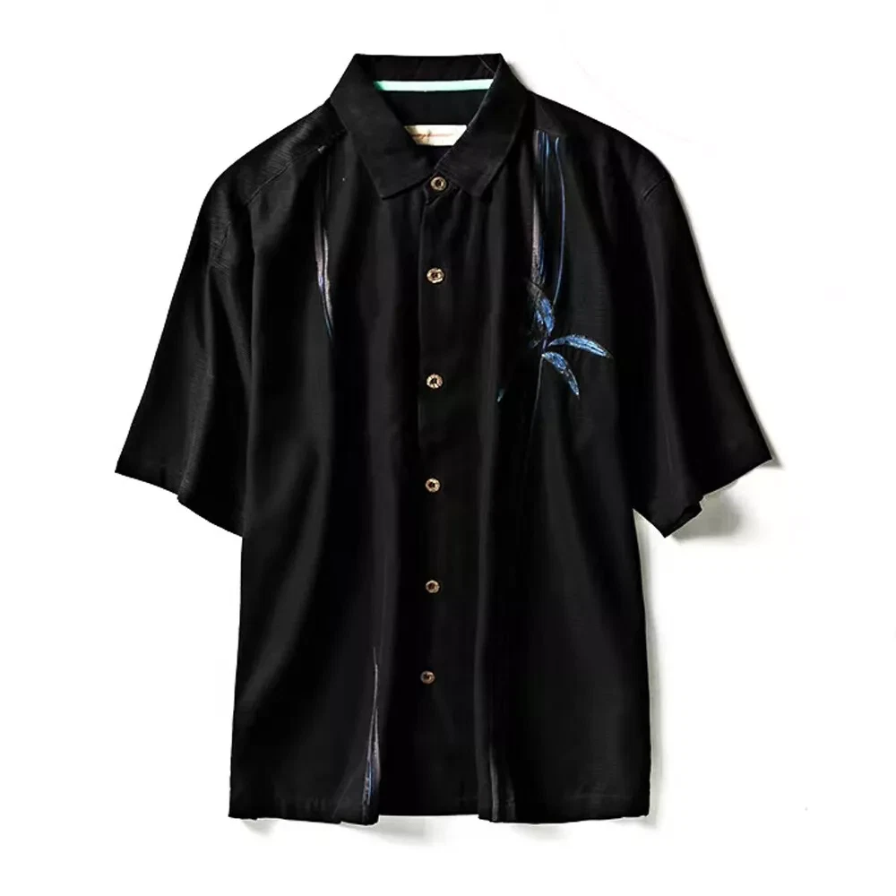 Tommy Bahama Hawaiian 100% Silk Short Sleeve Camp Shirt Mens Size M L XL Black
Opens in a new window