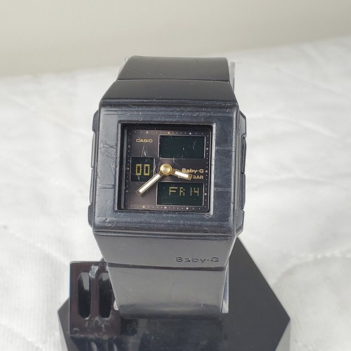 RARE CASIO BABY-G BGA-200 BLACK ANA-DIGI JAPAN MOV'T MEN'S WATCH NEW BATTERY 