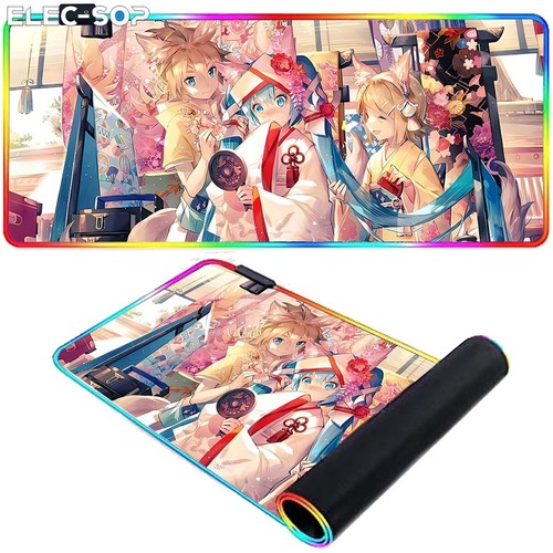 Hatsune Miku Large Gaming Mouse Pad Desk Mat Keyboard mousemat Anime Waifu Gamer - Picture 23 of 28