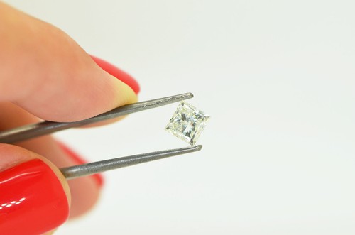 Princess Cut Diamond Polished Loose H/SI2 Natural Enhanced Certified 1.02 Carat - Picture 8 of 10